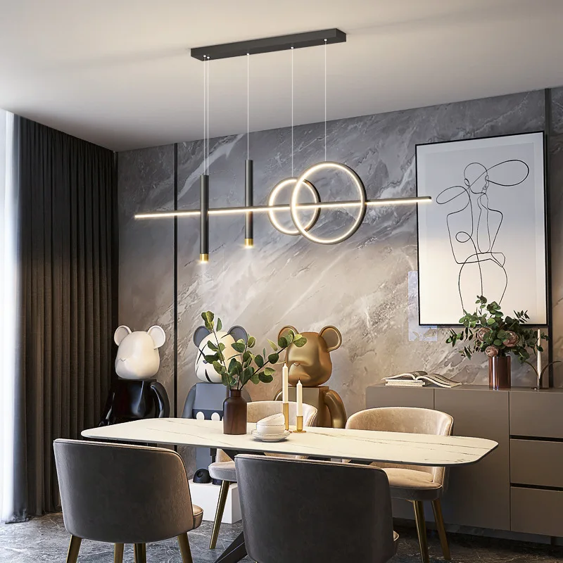 Restaurant Kitchen LED Pendant Light Nordic Dining Room Tables Hanging Lamps Dimmable Indoor Modern Ceiling Chandeliers Fixture
Restaurant Kitchen LED Pendant Light Nordic Dining Room Tables Hanging Lamps Dimmable Indoor Modern Ceiling Chandeliers Fixture