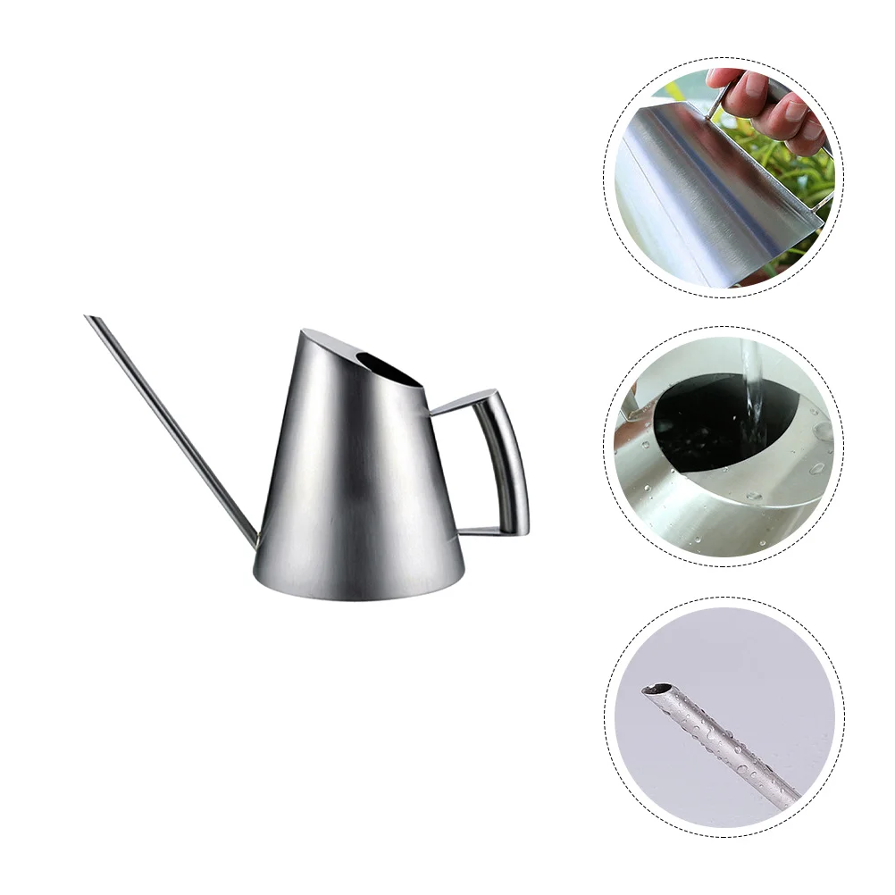 

Stainless Steel Watering Can 400ml Long Nozzle Bonsai Watering Can with Long Spout Kettle Flower Spray Bottle Sprinkler Pot