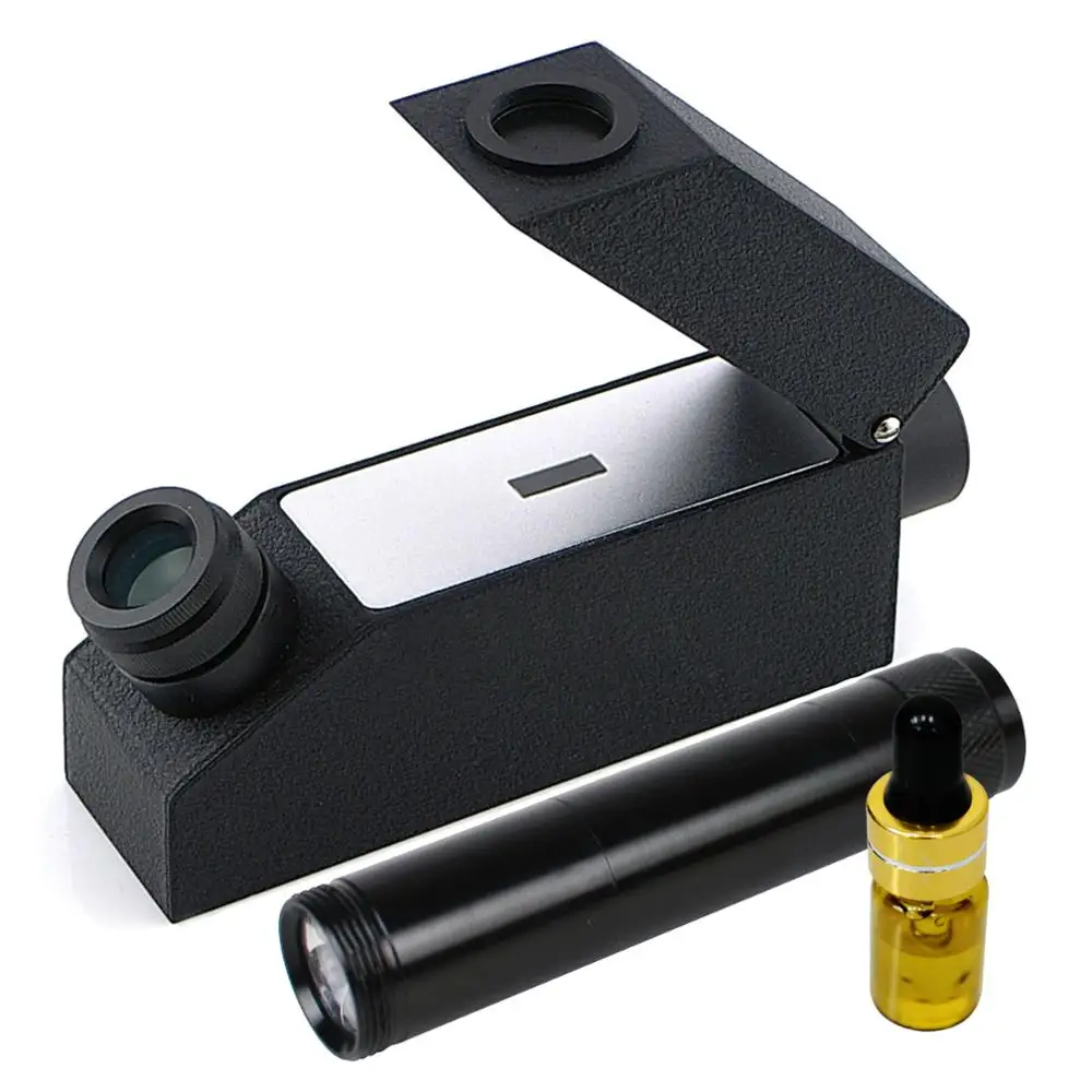 

Gemology Gemstone Gem Refractometer w/ Monochromatic Light Filter + Polarizing Lens 1.30 ~ 1.81 RI Range