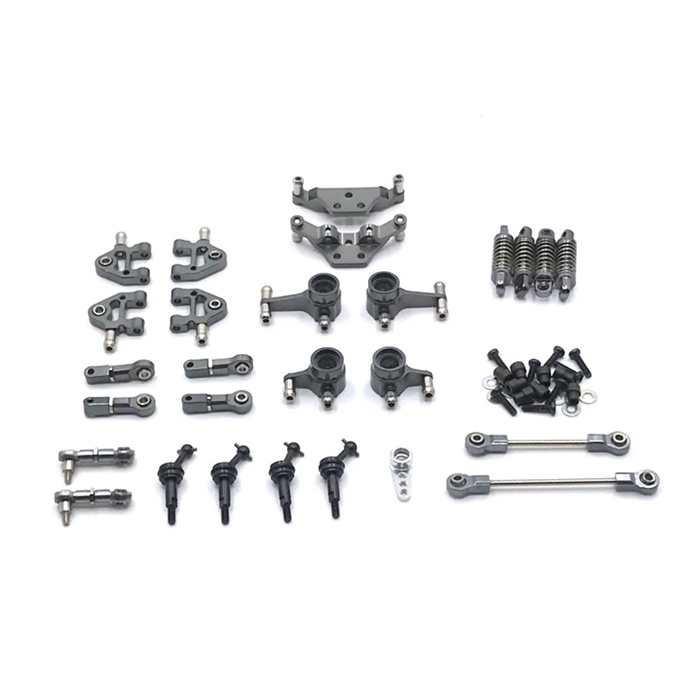 Metal Full Set Upgrade Parts Swing Arms Shock Absorber Drive Shaft for Wltoys 284131 K969 K979 K989 P929 1/28 RC Car,4 Gray
Metal Full Set Upgrade Parts Swing Arms Shock Absorber Drive Shaft for Wltoys 284131 K969 K979 K989 P929 1/28 RC Car,4 Gray