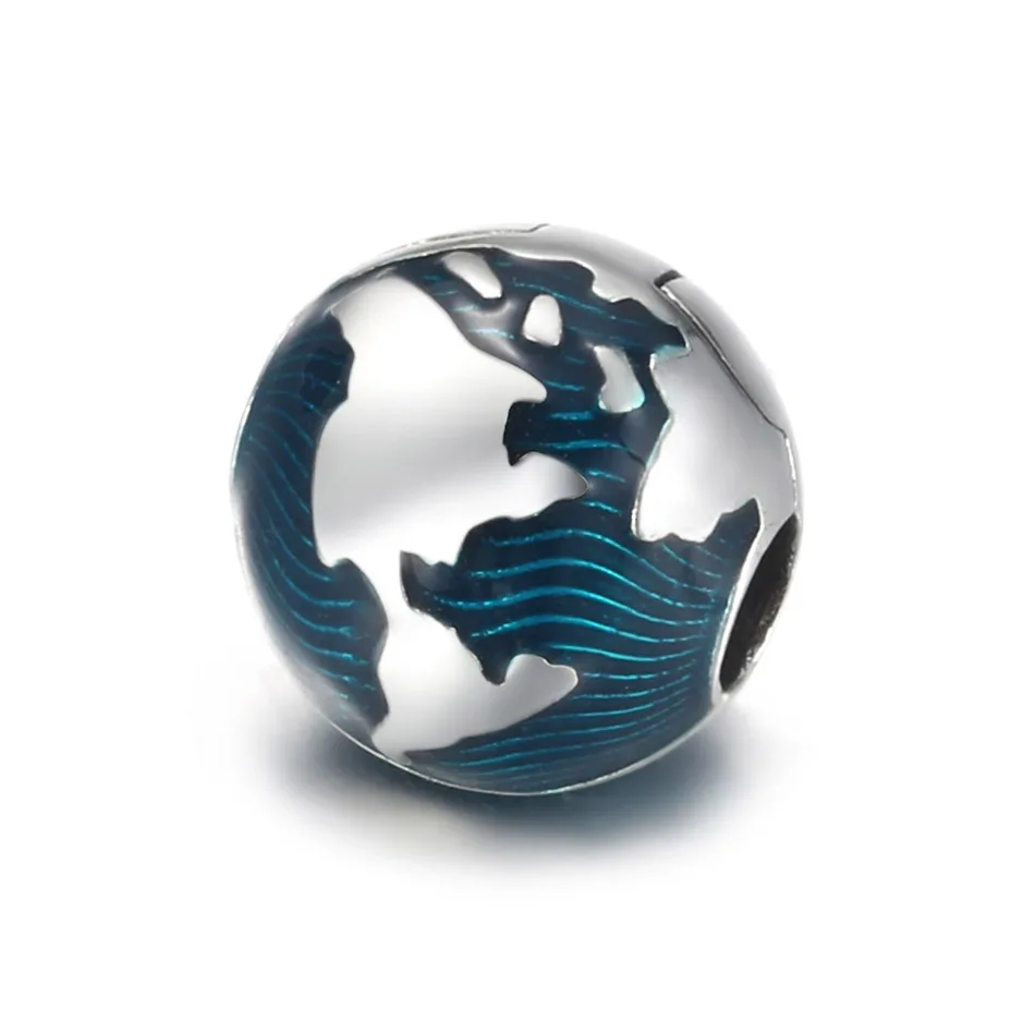 Blue Globe Clip Charm Fit Women Bracelet & Bangle DIY Jewelry Authentic S925 Sterling Silver World Stopper Bead Girl Gift 
Blue Globe Clip Charm Fit Women Bracelet & Bangle DIY Jewelry Authentic S925 Sterling Silver World Stopper Bead Girl Gift