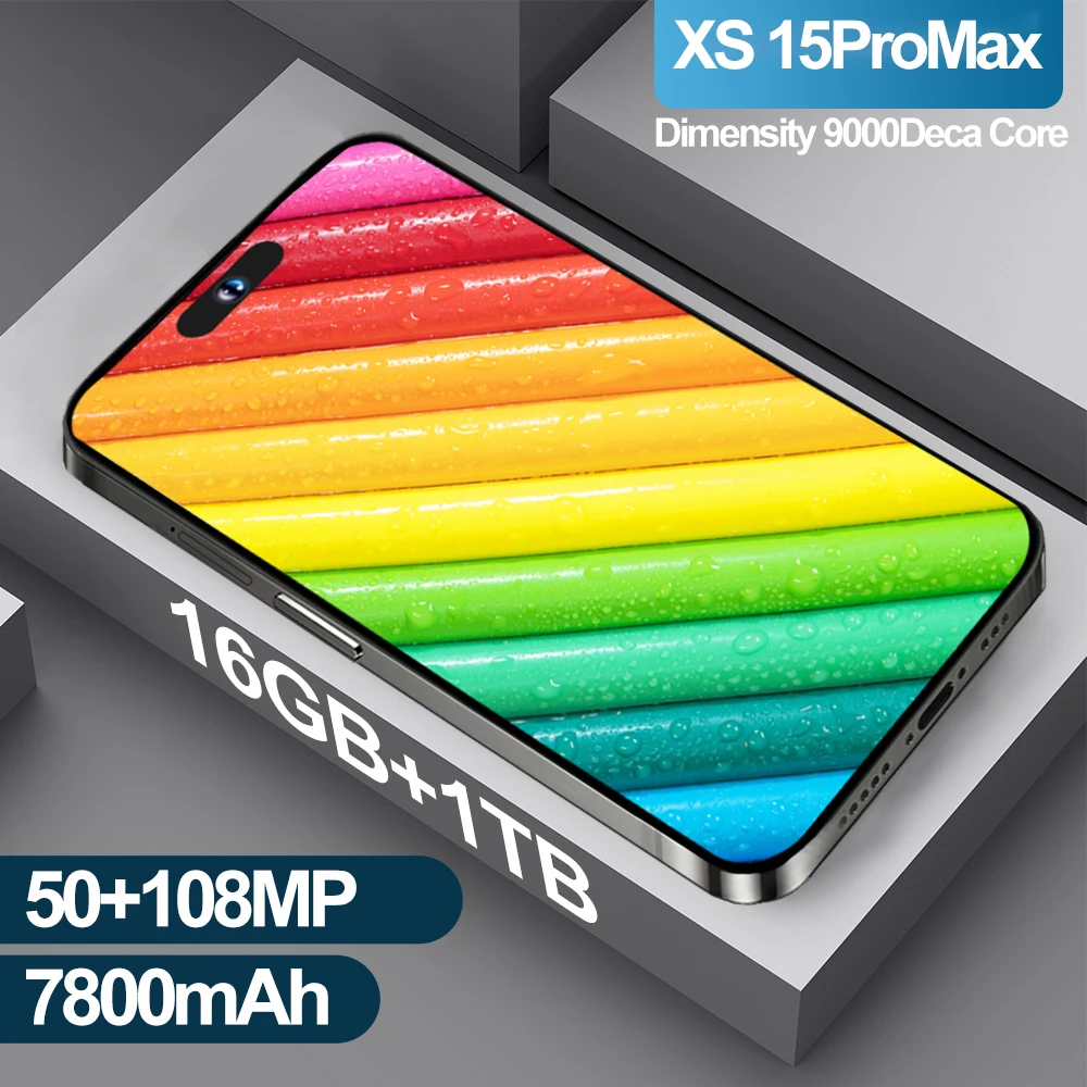 Оригинал для смартфона, 7,3 дюйма, новинка, XS15 Pro Max, полный экран, 4G телефон, 7800 мАч, мобильный телефон
Оригинал для смартфона, 7,3 дюйма, новинка, XS15 Pro Max, полный экран, 4G телефон, 7800 мАч, мобильный телефон
