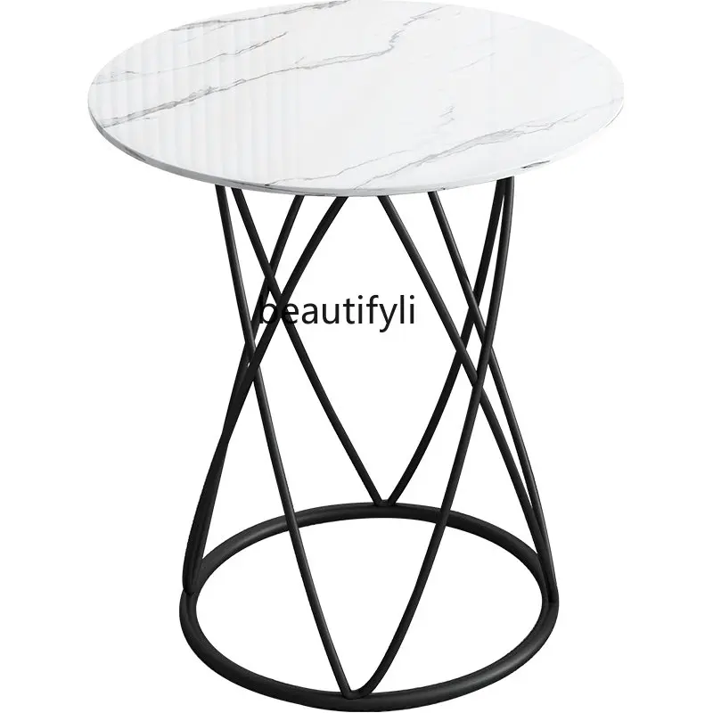 

Боковой столик, современный мобильный угловой мини-столик для гостиной, итальянский зеркальный роскошный диван, боковой столик, скандинавский Железный боковой стол