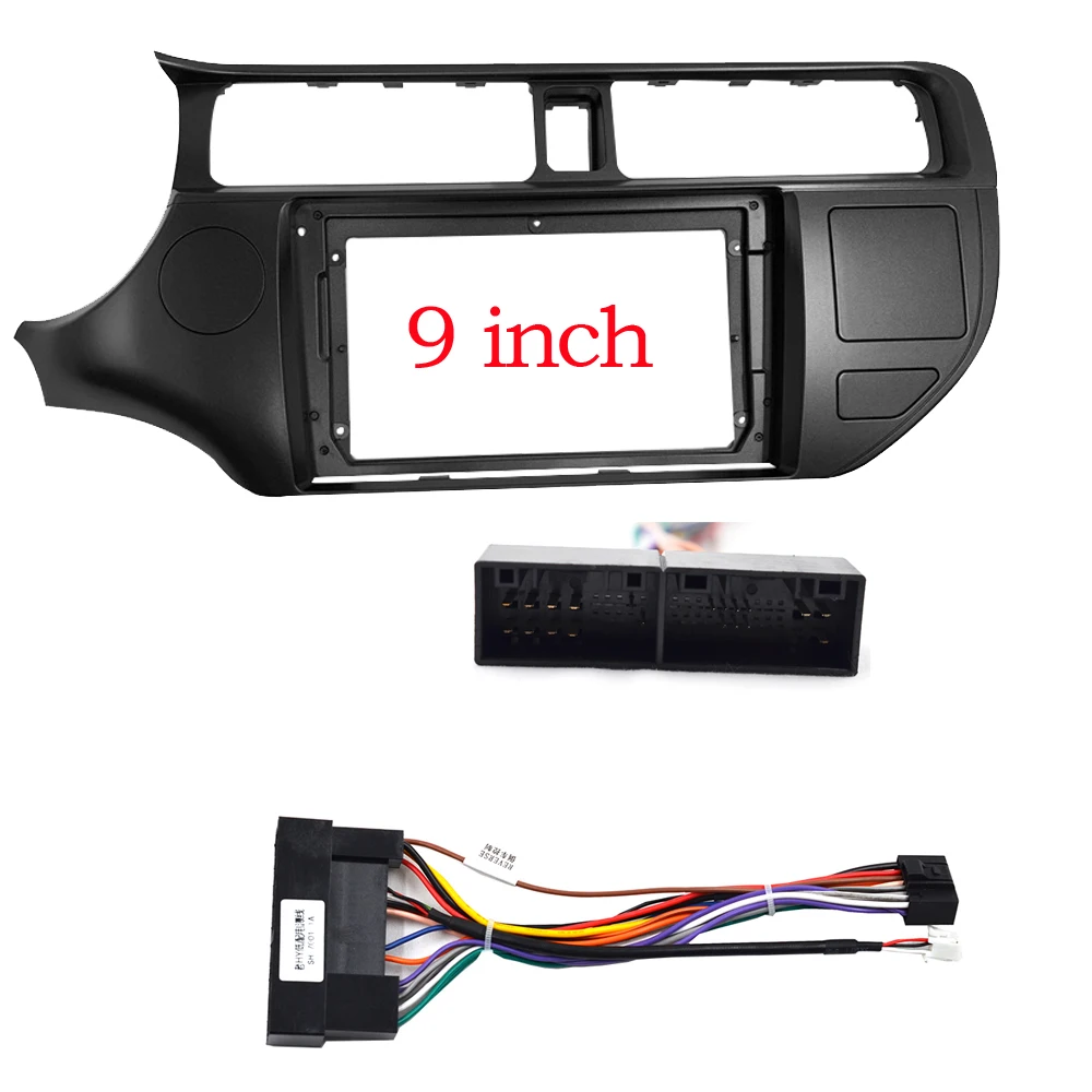 9inch Car Fascia For KIA RIO 2012-2015 Panel Dash Mount Installation Refitting Adapter One / Double Din Car DVD Frame Trim Kits
9inch Car Fascia For KIA RIO 2012-2015 Panel Dash Mount Installation Refitting Adapter One / Double Din Car DVD Frame Trim Kits