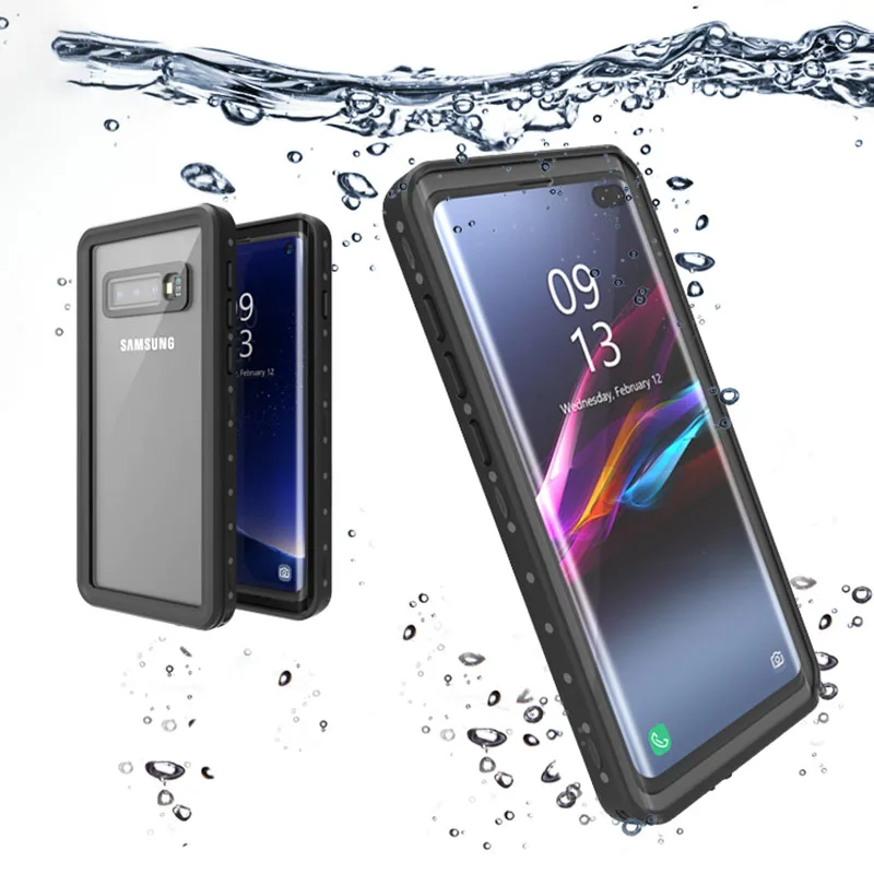 

For Samsung Galaxy S8 S9 S10 Plus Note9 Note8 Case RedPepper Dot Series IP68 Waterproof Diving Underwater PC + TPU Armor Cover