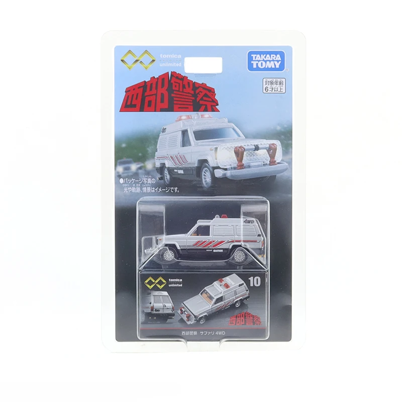 Takara Tomy Tomica Premium Unlimited 10 Seibu Keisatsu Safari 4WD модель автомобиля из металлического сплава
Takara Tomy Tomica Premium Unlimited 10 Seibu Keisatsu Safari 4WD модель автомобиля из металлического сплава