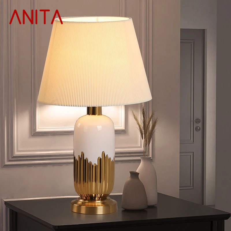 ANITA Modern Ceramic Table Lamp LED Simple Creative Green Nordic Bedside Desk Light for Home Living Room Bedroom Decor
ANITA Modern Ceramic Table Lamp LED Simple Creative Green Nordic Bedside Desk Light for Home Living Room Bedroom Decor