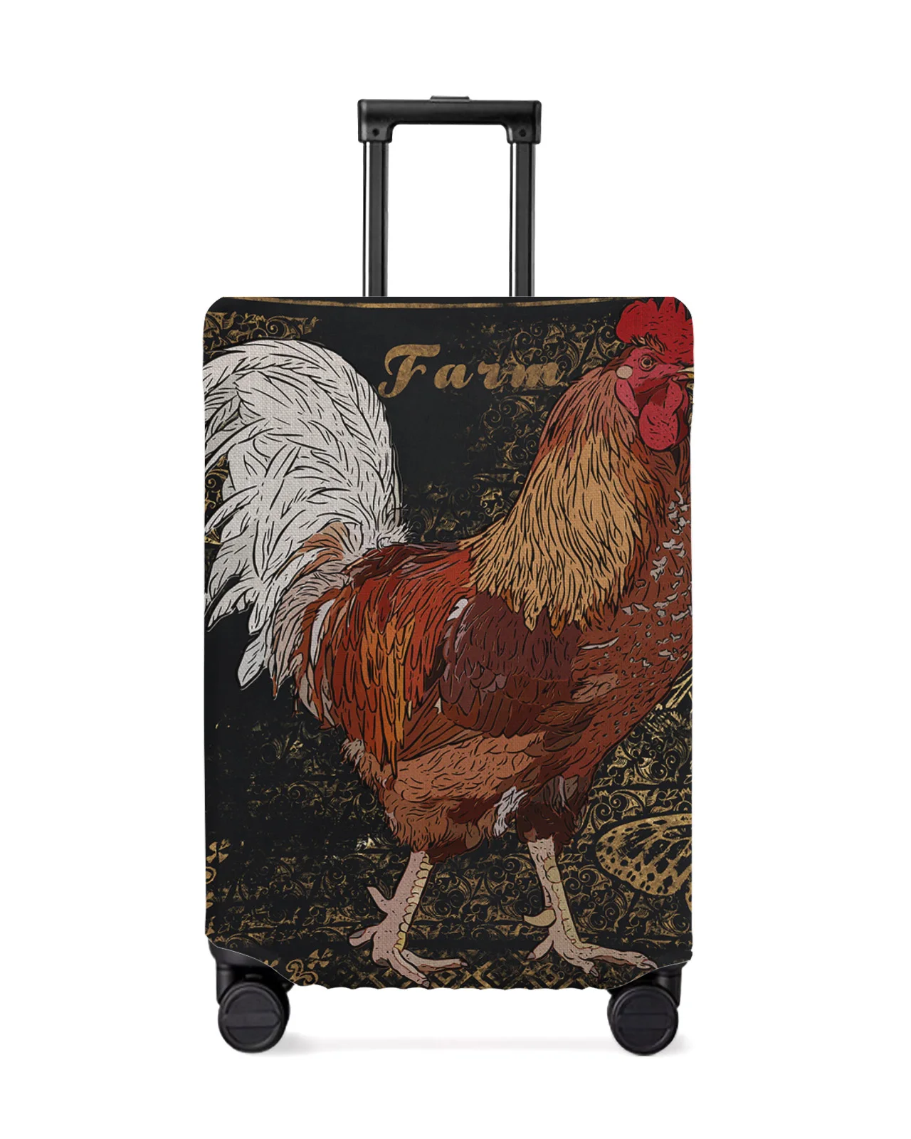 

Hen Illustration Butterfly Farm Style Luggage Protective Cover Travel Accessories Suitcase Elastic Dust Case Protect Sleeve