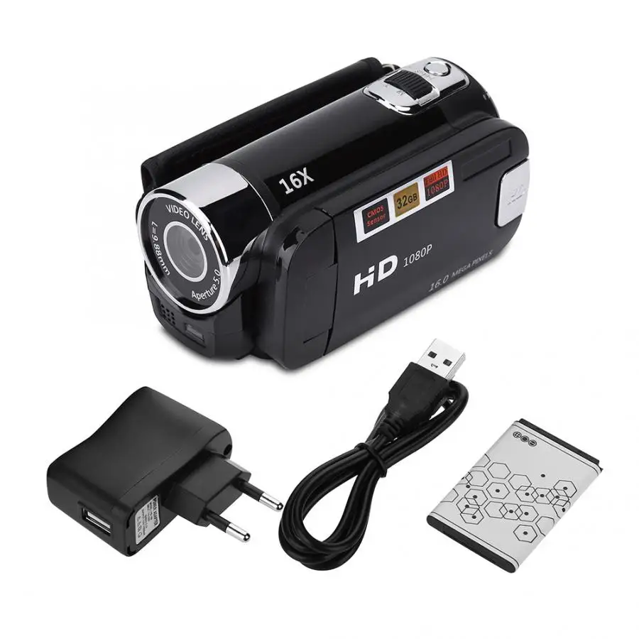 

Video Camcorder 720P Full HD 16MP DV Camcorder Digital Video Camera 270 Degree Rotation Screen 16X Night Shoot Zoom Fashion Sale
