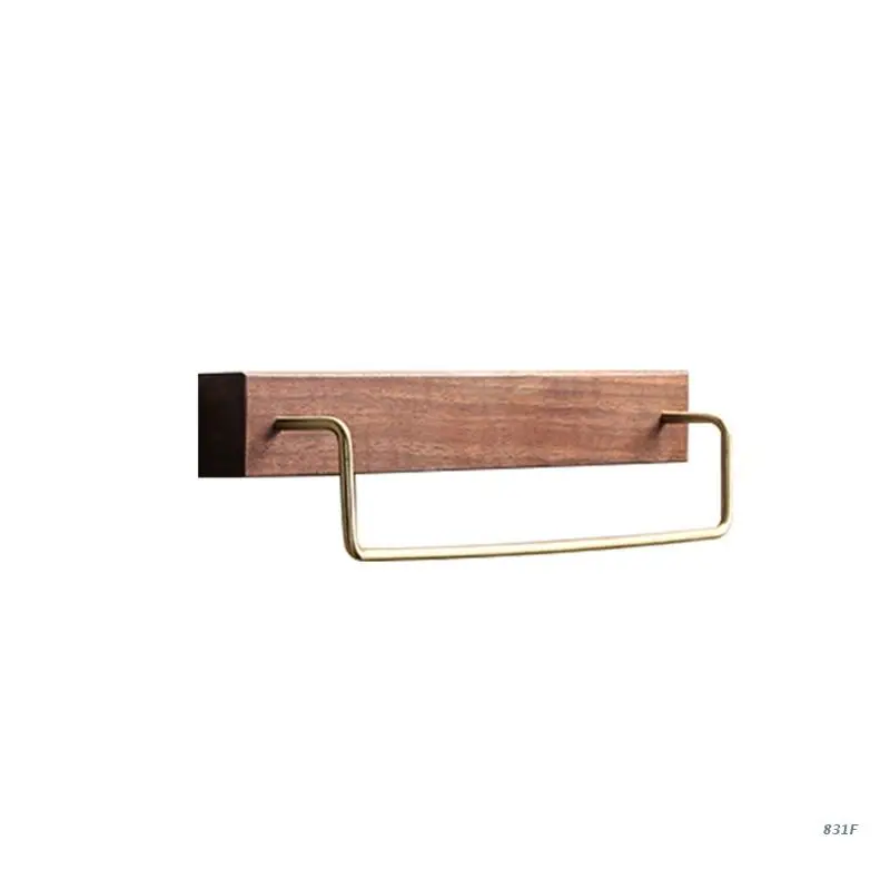 Bathroom Hand Towel Rack Thicken Bath Towel Rod Wall Mounted Single Towel Bar Retro Brass & Wooden Towel Holder
Bathroom Hand Towel Rack Thicken Bath Towel Rod Wall Mounted Single Towel Bar Retro Brass & Wooden Towel Holder
