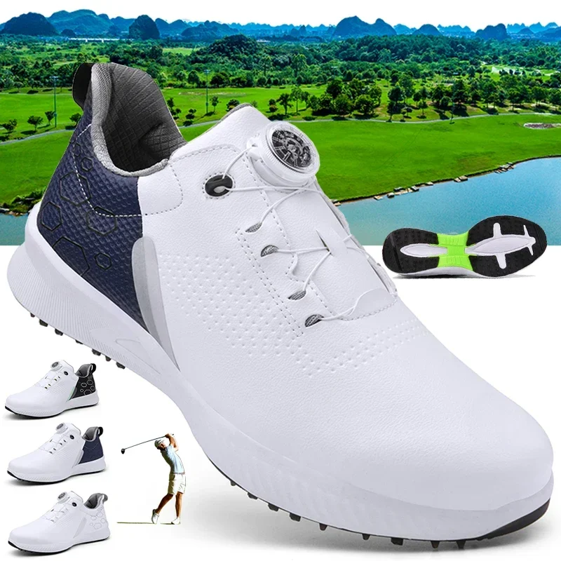 

New Spikes Golf Shoes Men Luxury Golf Wears for Men Size 46 47 Walking Shoes Golfers Athletic Sneakers Male