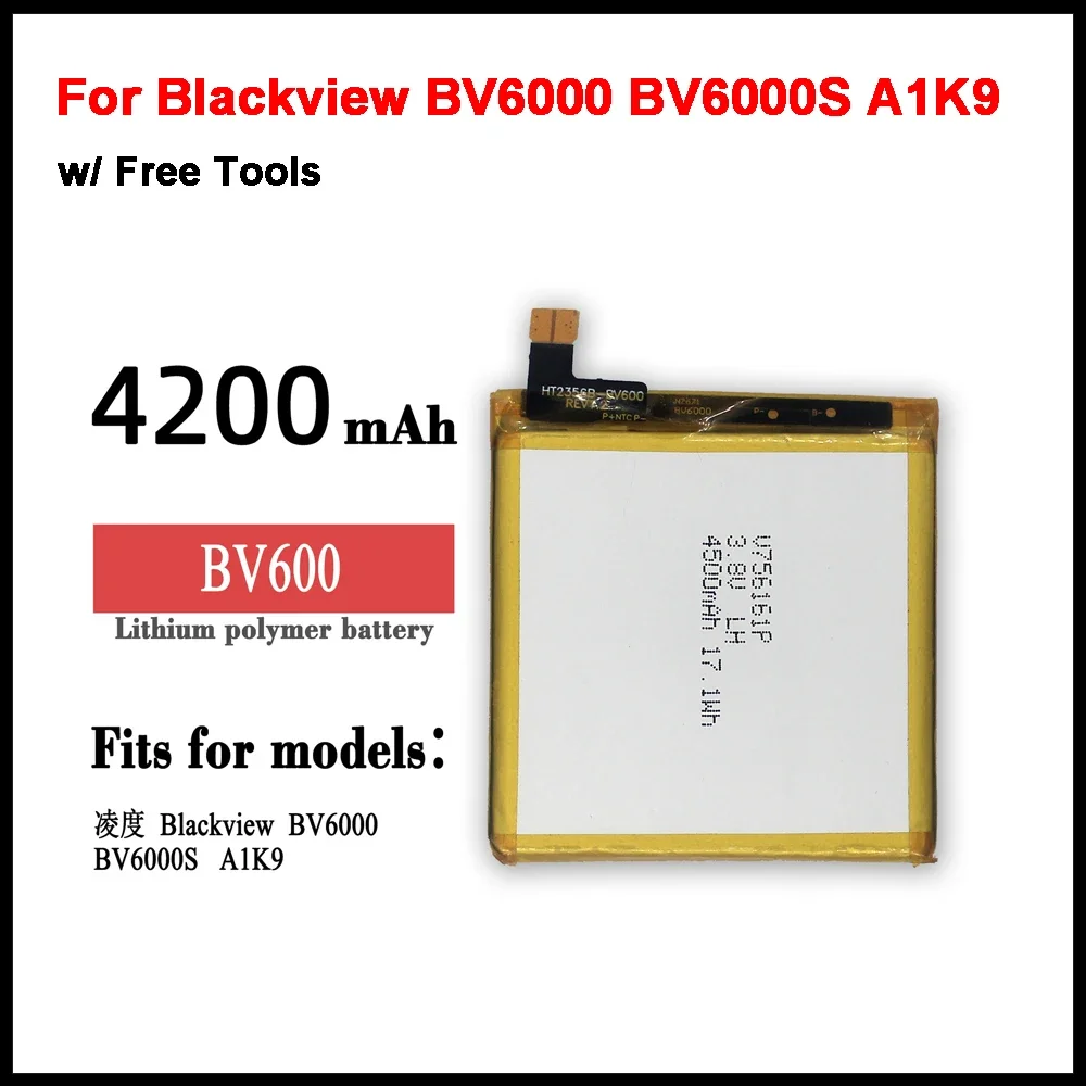 

BV600 Battery For Blackview BV6000 BV6000S A1K9 Phone Batteries + Home Delivery