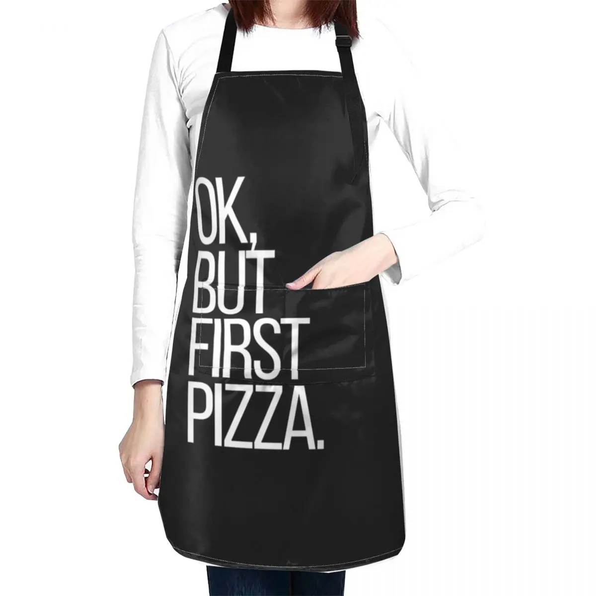 

Ok, but first Pizza Apron Apron Ladies Woman Kitchen Apron Apron Kitchen painting apron