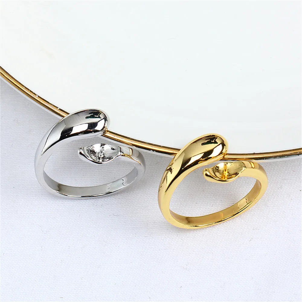 Domestically 14k Gold Color Snake Shaped Open Ring Zircon Pearl Empty Bracket Adjustable DIY Accessories
Domestically 14k Gold Color Snake Shaped Open Ring Zircon Pearl Empty Bracket Adjustable DIY Accessories