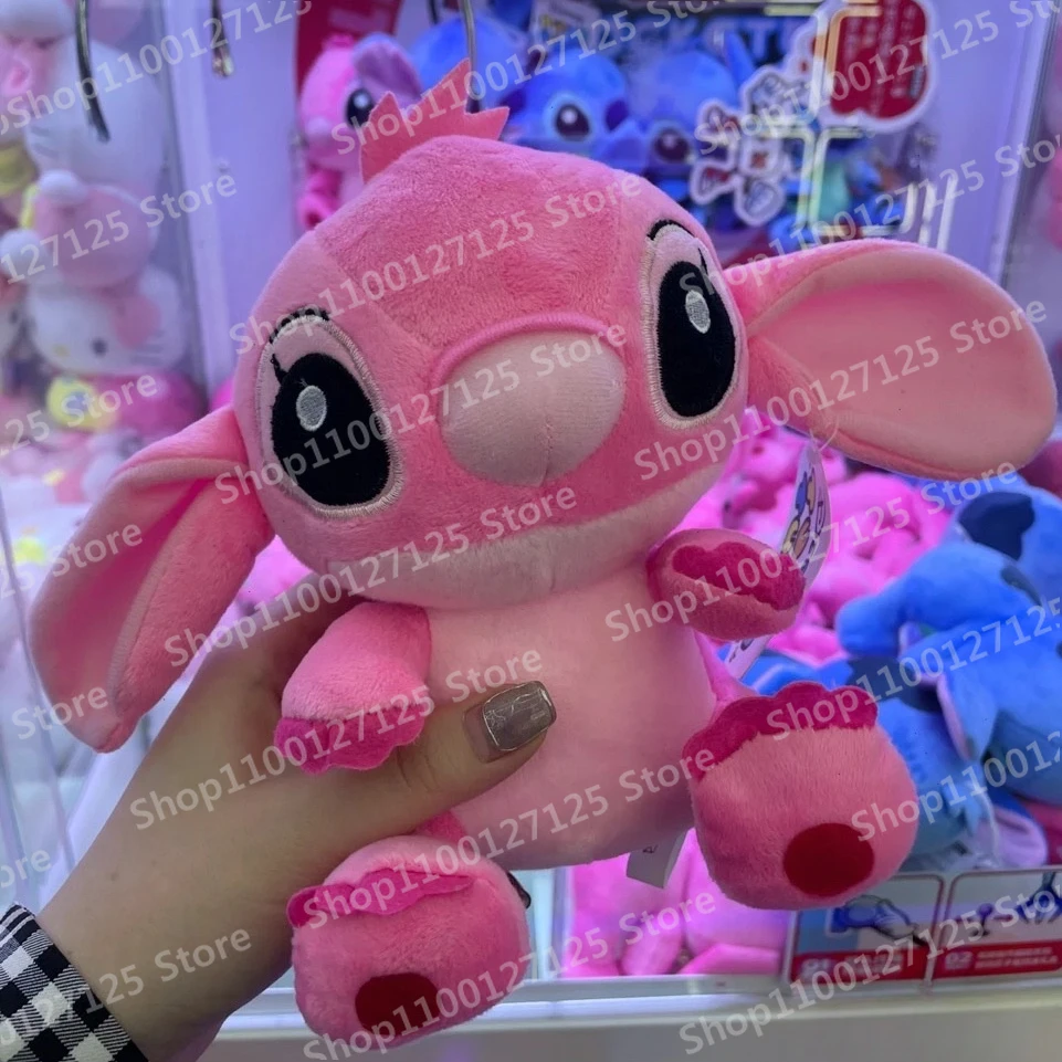 

20CM Disney Anime Lilo & Stitch Pink Blue Doll Cute Cartoon Stitch Angel Plush Filling Toy Children's Birthday Gift