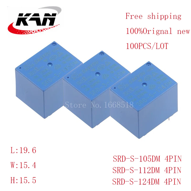 Free shipping 100pcs Power relay SRD-S-105DM SRD-S-112DM SRD-S-124DM 5VDC 12VDC 24VDC 10A 250VAC T73 4PIN Original New
Free shipping 100pcs Power relay SRD-S-105DM SRD-S-112DM SRD-S-124DM 5VDC 12VDC 24VDC 10A 250VAC T73 4PIN Original New