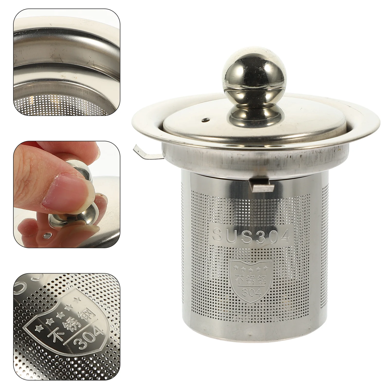 

Teapot Strainer Metal Filter Filters Residue Durable Replacement Infuser Home Supplies Coffee Mesh Stainless Steel Glass Kettle