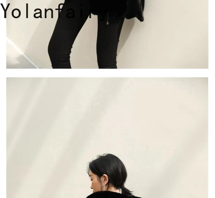 YOLANFAIRY Genuine Whole Mink Fur Jacket for Women Luxury 2025 Winter Natural Fur Coat Hooded Warm Real Black Fur Coats Casaco YOLANFAIRY Genuine Whole Mink Fur Jacket for Women Luxury 2025 Winter Natural Fur Coat Hooded Warm Real Black Fur Coats Casaco