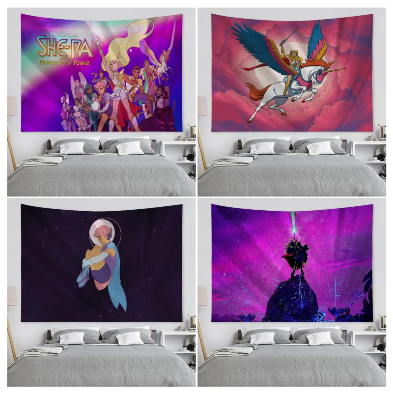 

She-Ra And The Princesses Of Power Tapestry Cartoon Tapestry Wall Hanging Decoration Household Home Decor