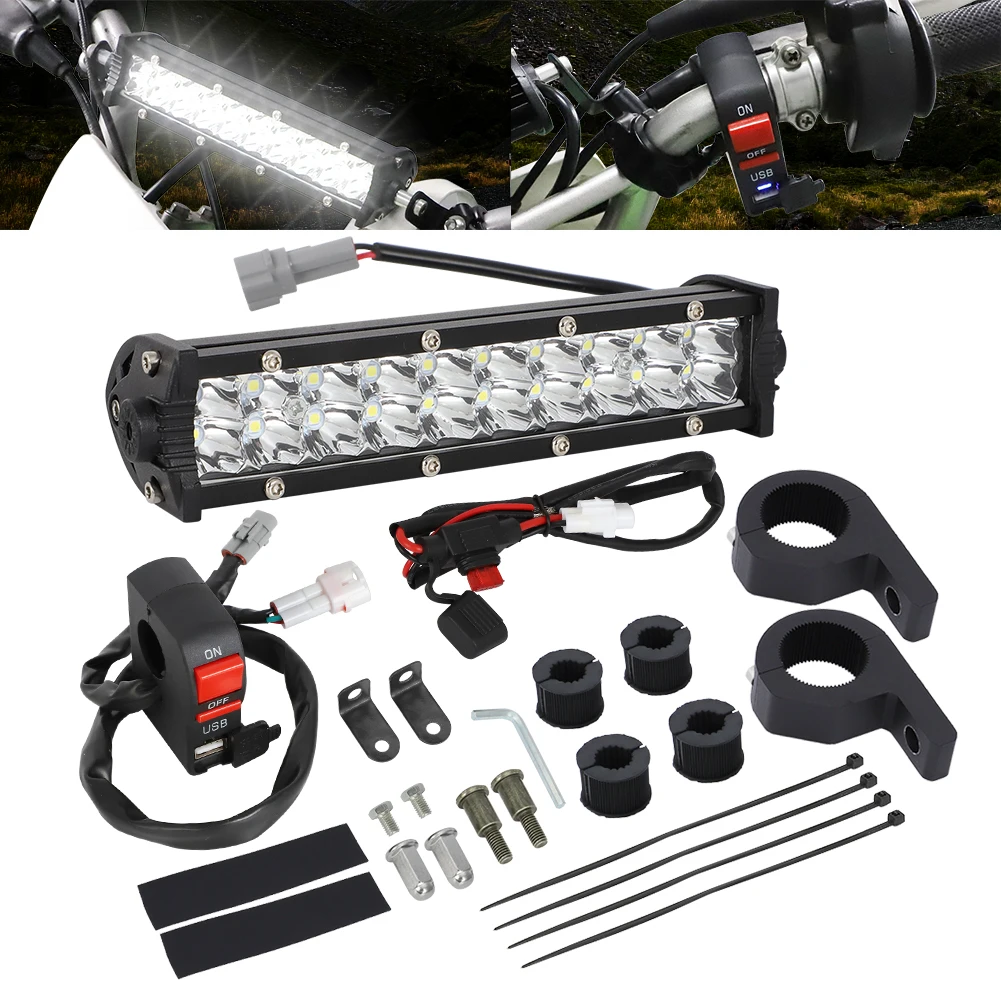 LED Headlight Light Bar Kit Switch Kit For Yamaha YZ450F 2014-2021 and YZ250F 2010-2021 Plug-N-Play Motorcycle White Front Lamp
LED Headlight Light Bar Kit Switch Kit For Yamaha YZ450F 2014-2021 and YZ250F 2010-2021 Plug-N-Play Motorcycle White Front Lamp