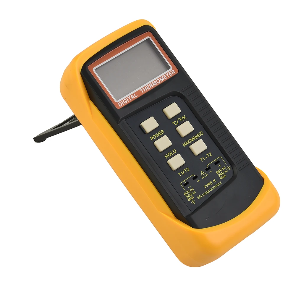Thermocouple Thermometer Accurate and Reliable Dual Channel K Type Thermocouple Thermometer with 2 Sensors & Probe
Thermocouple Thermometer Accurate and Reliable Dual Channel K Type Thermocouple Thermometer with 2 Sensors & Probe