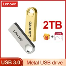 Lenovo 2TB USB 3.0 Metal Flash Drive Memory 1TB 512GB 256GB Waterproof Usb Stick High Speed Flash Memory Card OTG Pen Drive