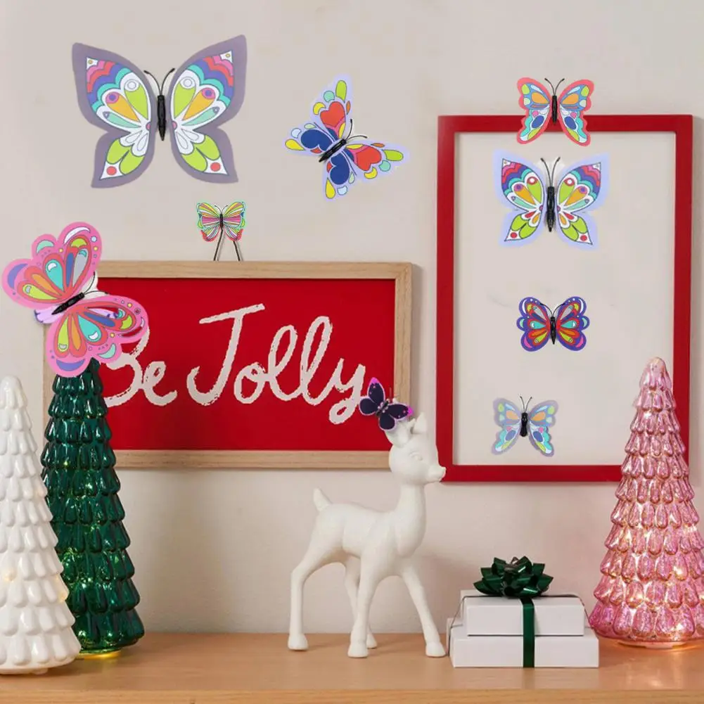 Film Printing Sticker Vibrant 3d Butterfly Wall Stickers Realistic Room Decoration Decals in 12 Mixed Colours for Children's
Film Printing Sticker Vibrant 3d Butterfly Wall Stickers Realistic Room Decoration Decals in 12 Mixed Colours for Children's