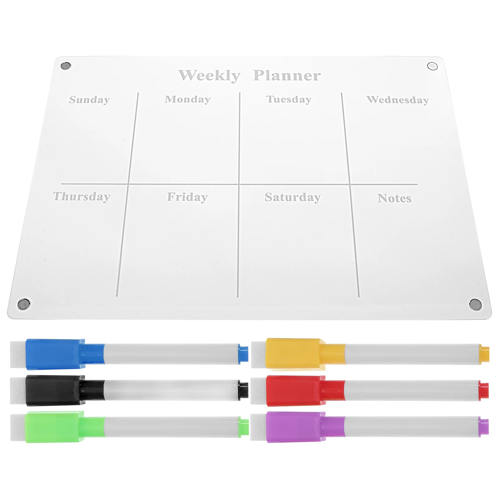 

Магнитная доска для ежедневного стирания, ежедневник, акриловая настенная доска, календарь, домашняя кухня, стираемый гибкий планшет для письма