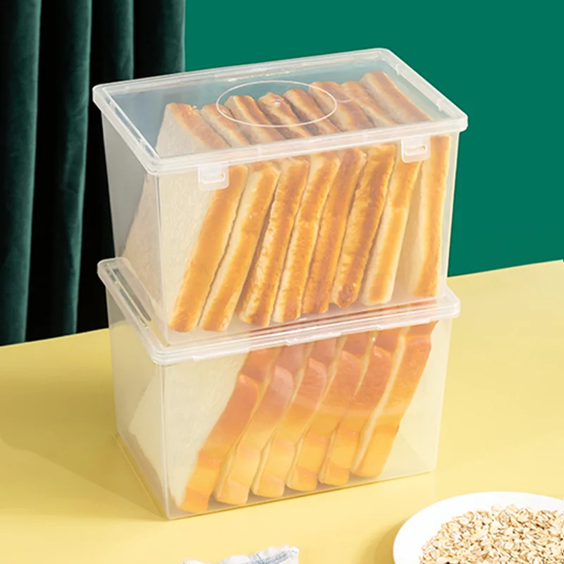 

Контейнер для хлеба, коробка для хранения, прозрачный контейнер с крышкой, тонкие контейнеры для тортов, герметичная коробка, коробка для хранения хлеба, домашний инструмент