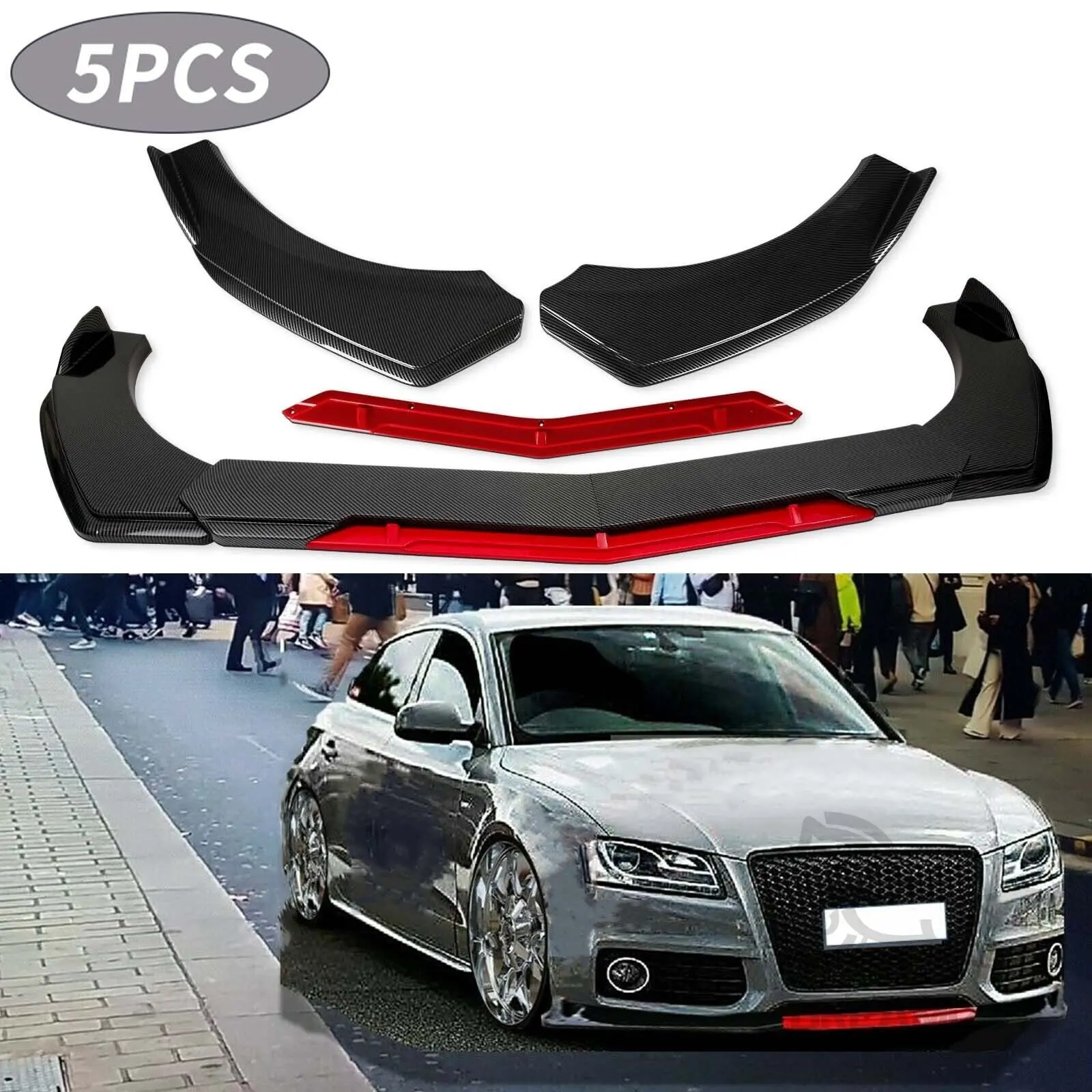 For Jaguar XE XF XJ F-Pace 4pcs Car Front Bumper Lip Kit Spoiler Splitter Diffuser Canard Car Replacement Parts
For Jaguar XE XF XJ F-Pace 4pcs Car Front Bumper Lip Kit Spoiler Splitter Diffuser Canard Car Replacement Parts