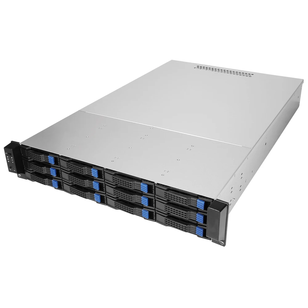 2U 12bay 6G backplane hotswap Rackmount Chassis with 2U single 500W power supply
2U 12bay 6G backplane hotswap Rackmount Chassis with 2U single 500W power supply