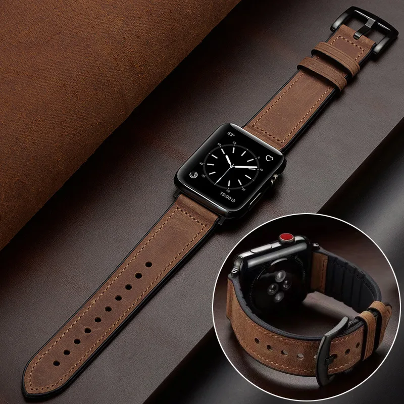 The new model is suitable for Apple Watch 8th generation 7654 se silicone patch leather retro Mad Horse strap
The new model is suitable for Apple Watch 8th generation 7654 se silicone patch leather retro Mad Horse strap