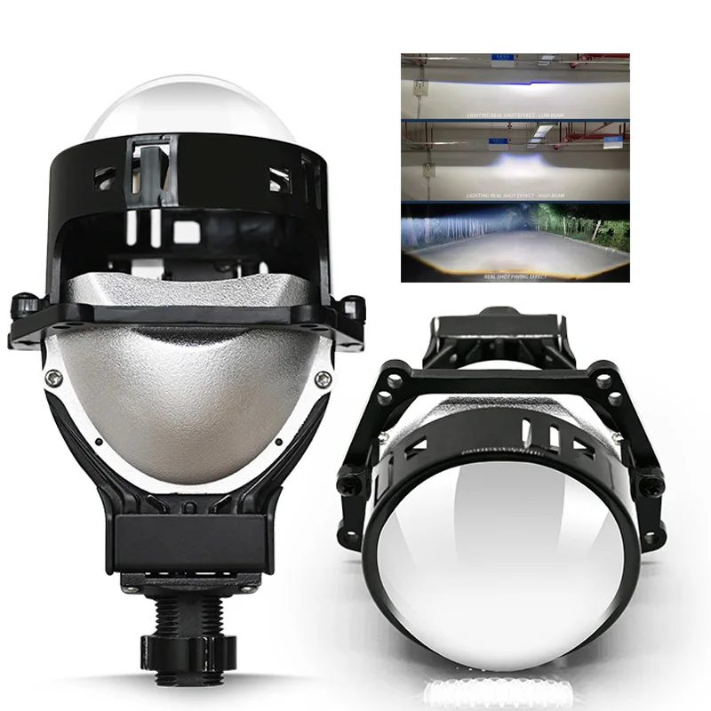 

3.0 Inch Bi Led Projector Lens Halo Lights H4 H7 9005 9006 Car Headlights Hella 3R Angel Eyes High Low Beam LED Auto Lamps Kits