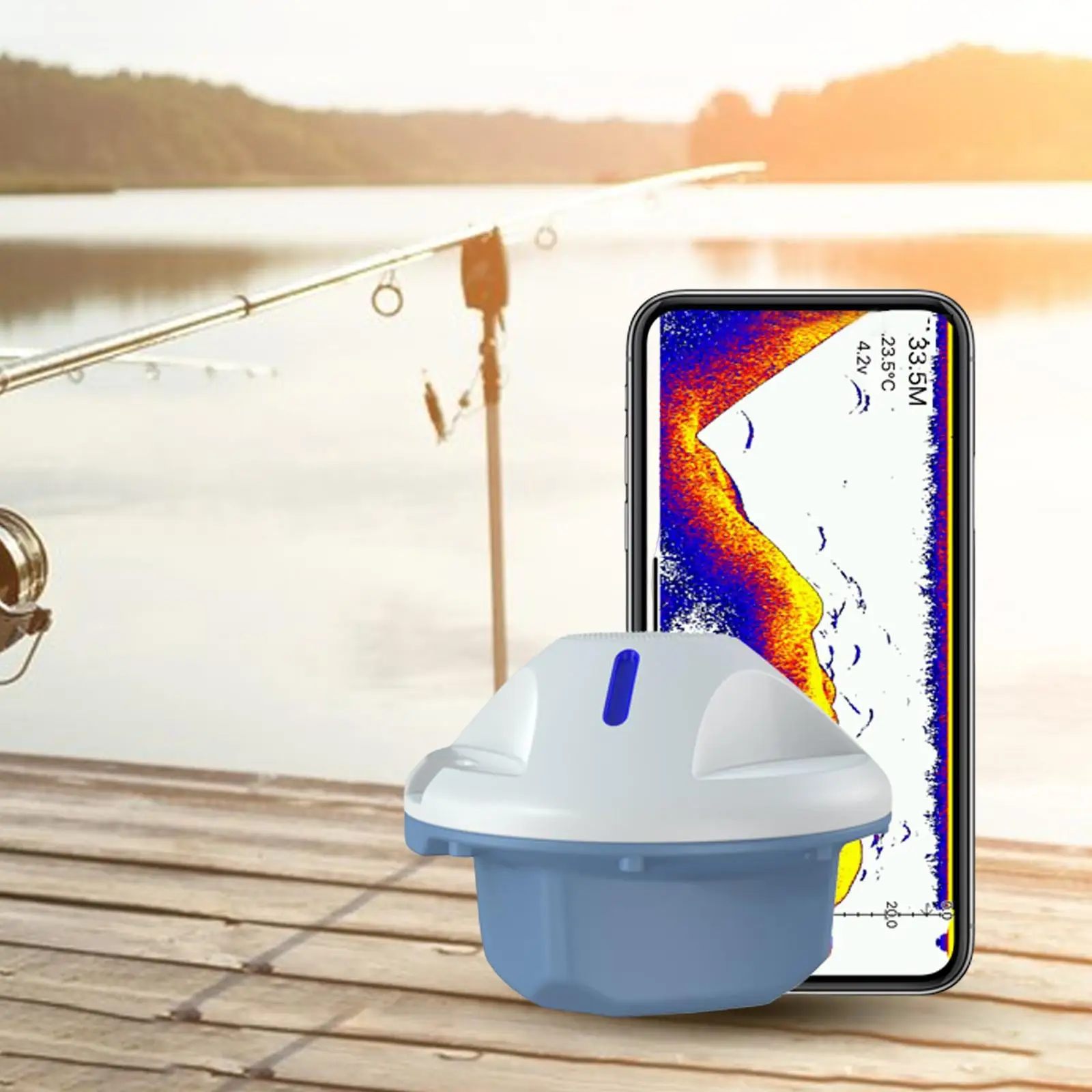 Sonar Fish finders Easy to Use LCD Display Fish Size Fish Ice Fishfinder for Ice Fishing Sea Fishing Lake River Supplies
Sonar Fish finders Easy to Use LCD Display Fish Size Fish Ice Fishfinder for Ice Fishing Sea Fishing Lake River Supplies