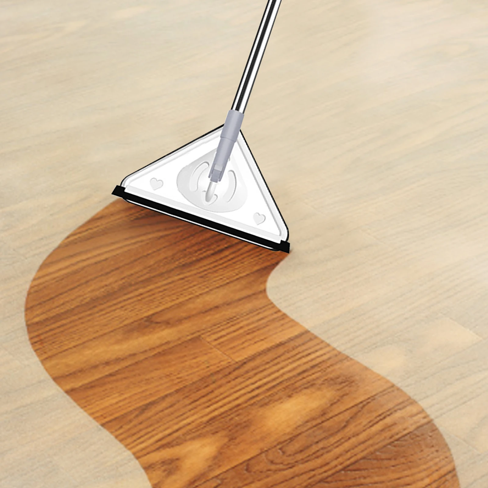 Generic Triangular Mop Mini Triangle Deep Cleaning Mop With Long Handle