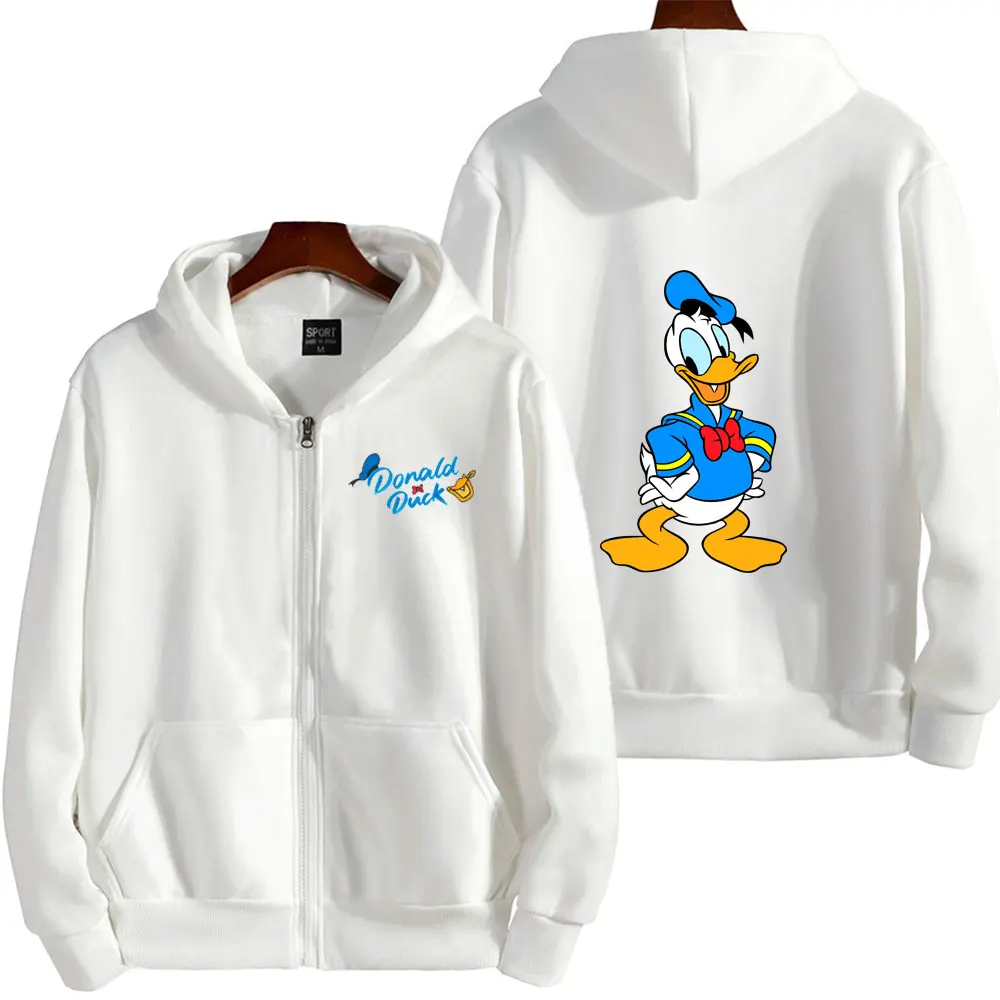 Donald Duck Men Zip Up Hoodie Jacket 2024 New Spring Autumn Casual Women Sweatshirt Cartoon Anime Couple Clothes Coats
Donald Duck Men Zip Up Hoodie Jacket 2024 New Spring Autumn Casual Women Sweatshirt Cartoon Anime Couple Clothes Coats