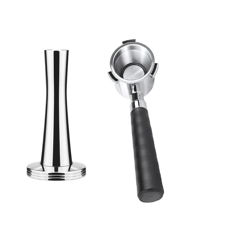 Coffee Bottomless Portafilter And Tamper For Delonghi EC680 Filter 51MM Stainless Steel Replace Coffee Accessories
Coffee Bottomless Portafilter And Tamper For Delonghi EC680 Filter 51MM Stainless Steel Replace Coffee Accessories