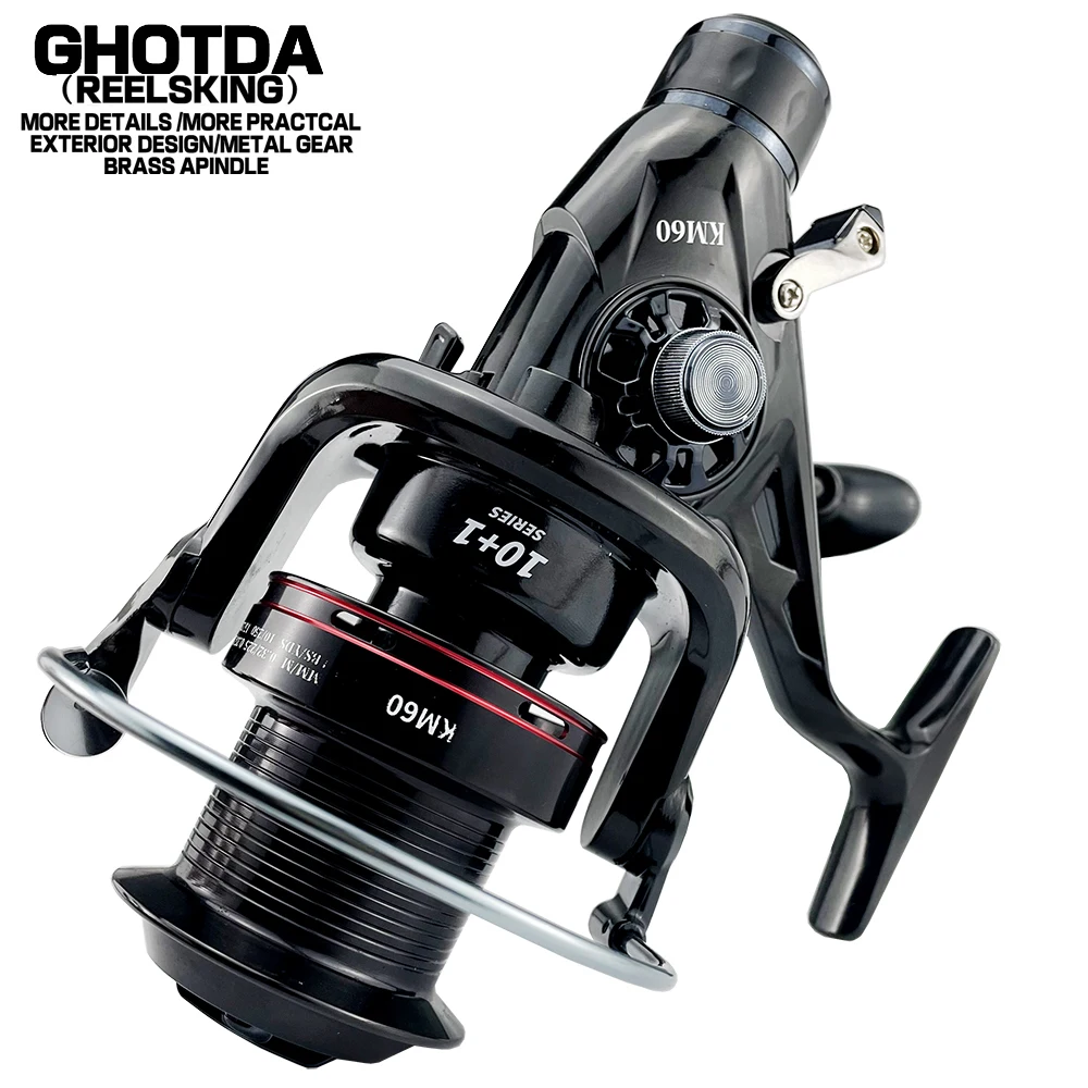 KM5000 KM6000 Metal Fishing Reel Double Brake Smooth Reel Fishing Wheel Strong Sea Fishing Reels Spinning Wheel
KM5000 KM6000 Metal Fishing Reel Double Brake Smooth Reel Fishing Wheel Strong Sea Fishing Reels Spinning Wheel