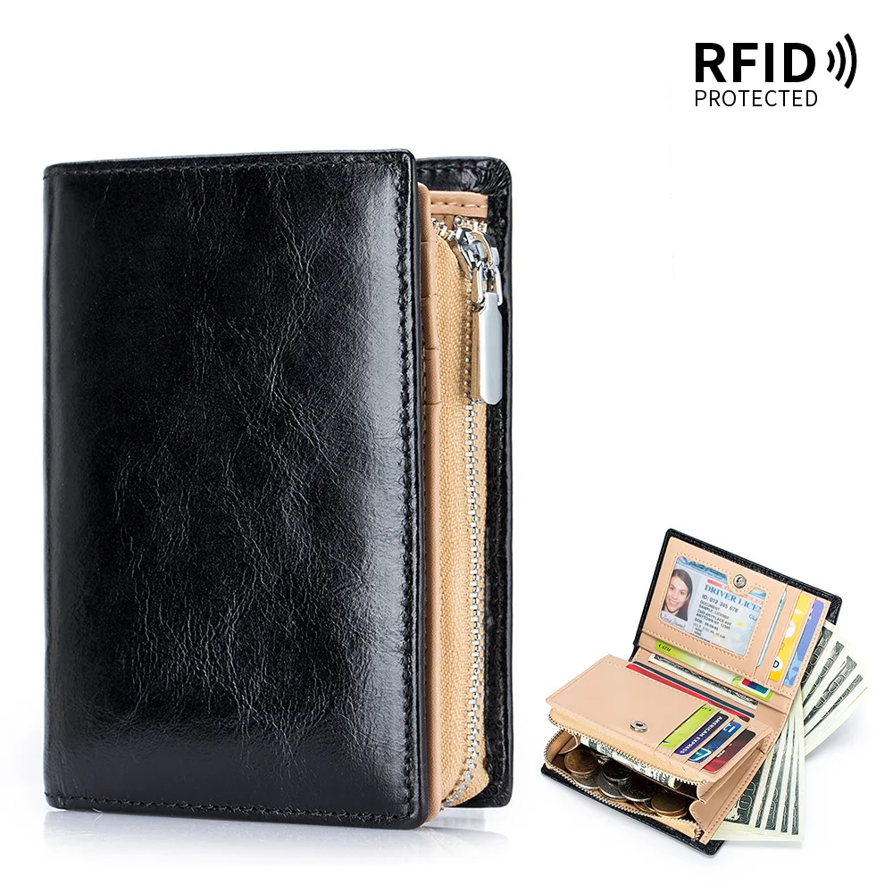 New Men Wallets Genuine Leather Wallet Male Vintage Zipper Purses Small Coin Card Holder Short Design Purse Solid Money Bag
New Men Wallets Genuine Leather Wallet Male Vintage Zipper Purses Small Coin Card Holder Short Design Purse Solid Money Bag