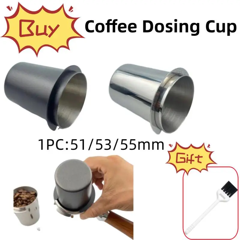 58/53/51mm Coffee Dosing Cup Sniffing Mug For Espresso Machine Wear Resistant Stainless Steel Coffee Dosing Cup
58/53/51mm Coffee Dosing Cup Sniffing Mug For Espresso Machine Wear Resistant Stainless Steel Coffee Dosing Cup