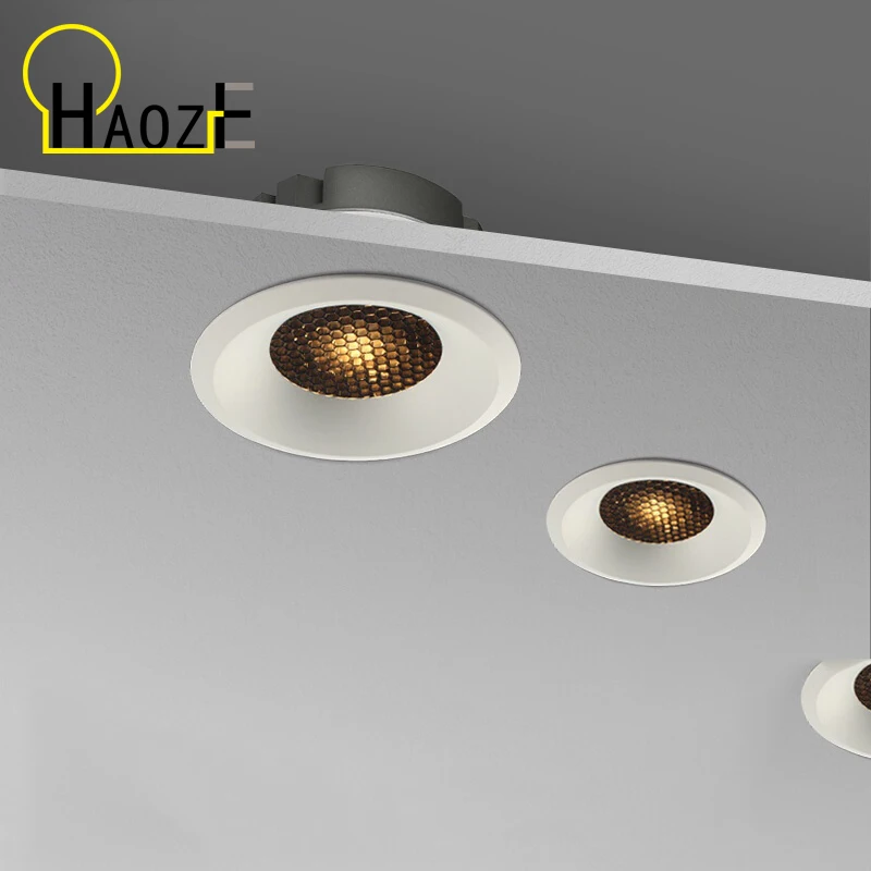 Haoze LED Spot light Led Recessed Downlight Unique Cellular Anti-Glare Design indoor lighting Cut out 8CM
Haoze LED Spot light Led Recessed Downlight Unique Cellular Anti-Glare Design indoor lighting Cut out 8CM