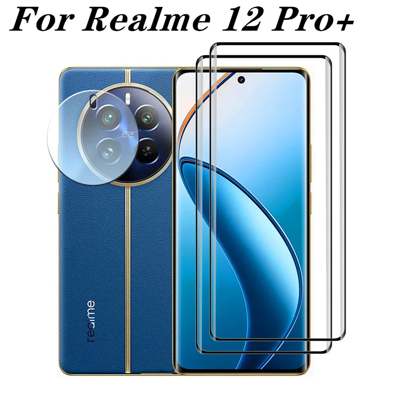 

Закаленное стекло 9D для Realme 12 Pro Plus, защита экрана от царапин, Передняя пленка для Realme 12 Pro Plus, мягкая пленка для камеры