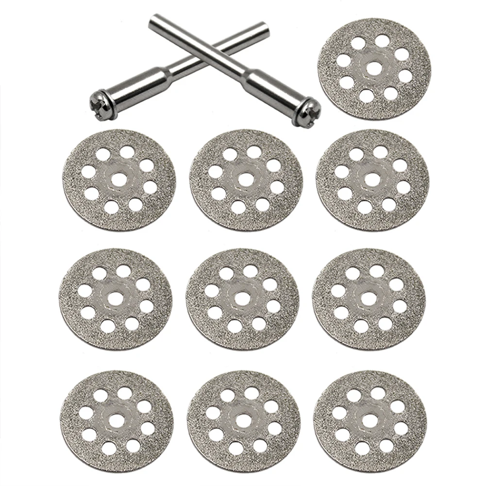 10Pcs 25mm Mini Diamond Cutting Off Rotary Tool Disc Diamond Grinding Wheel Saw Cutting Disc With 2Pcs Rod Cutting Disks
10Pcs 25mm Mini Diamond Cutting Off Rotary Tool Disc Diamond Grinding Wheel Saw Cutting Disc With 2Pcs Rod Cutting Disks