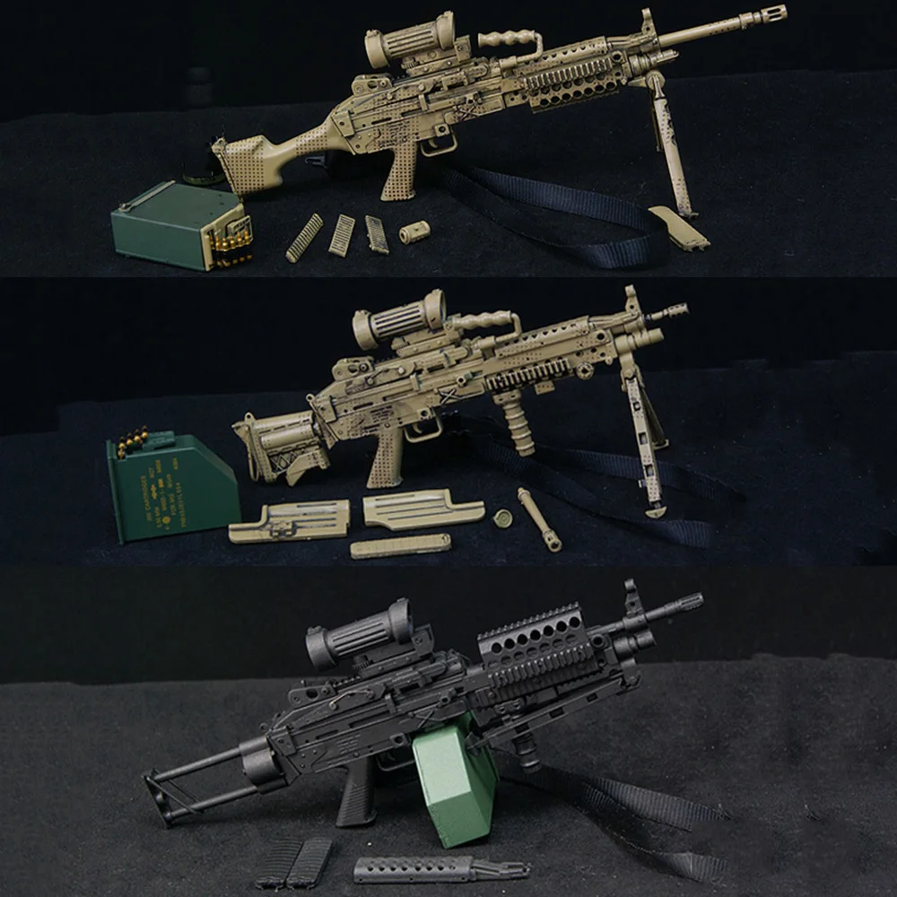 MK48 M249 MK46 масштаб 1/6, миниатюрное оружие солдата, современное американское оборудование, модель пистолета для 12-дюймовой экшн-фигурки «сделай сам»
MK48 M249 MK46 масштаб 1/6, миниатюрное оружие солдата, современное американское оборудование, модель пистолета для 12-дюймовой экшн-фигурки «сделай сам»