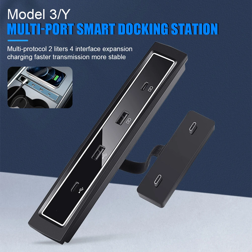 4 In 1 USB Hub Docking Station 27W Fast Charger 4 Ports USB Adapter Charger Powered Splitter Extension for Tesla Model 3 Model Y
4 In 1 USB Hub Docking Station 27W Fast Charger 4 Ports USB Adapter Charger Powered Splitter Extension for Tesla Model 3 Model Y