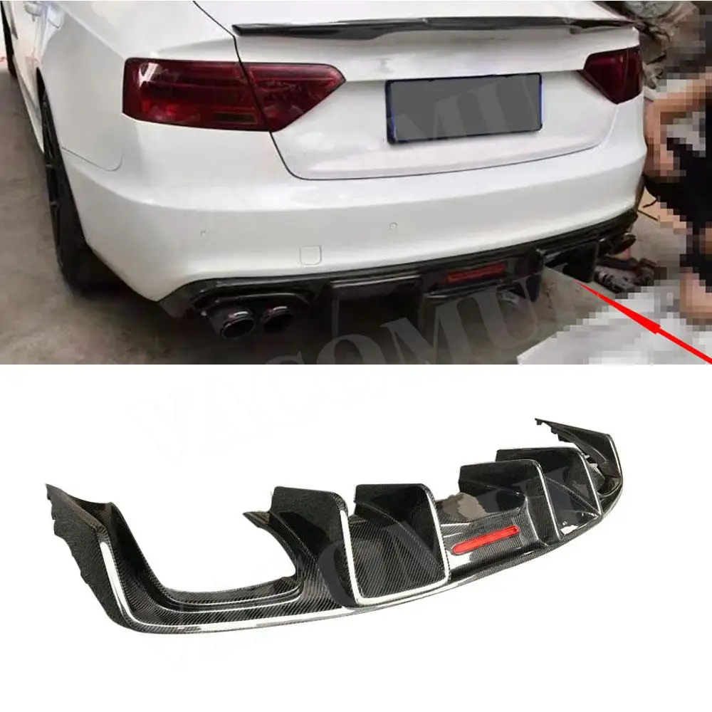 Carbon Fiber Front Rear Bumper Lip Diffuser Spoiler for Audi A5 Sline S5 2013-2016 Not Standard With Light Car Rear Lip FRP
Carbon Fiber Front Rear Bumper Lip Diffuser Spoiler for Audi A5 Sline S5 2013-2016 Not Standard With Light Car Rear Lip FRP