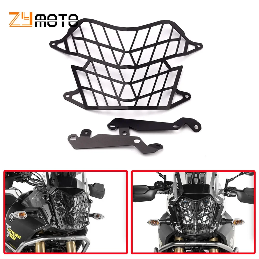

For Yamaha Tenere700 Tenere 700 2019 2020 2021 motorcycle accessories Headlight Protector Grille Guard Cover Protection Grill