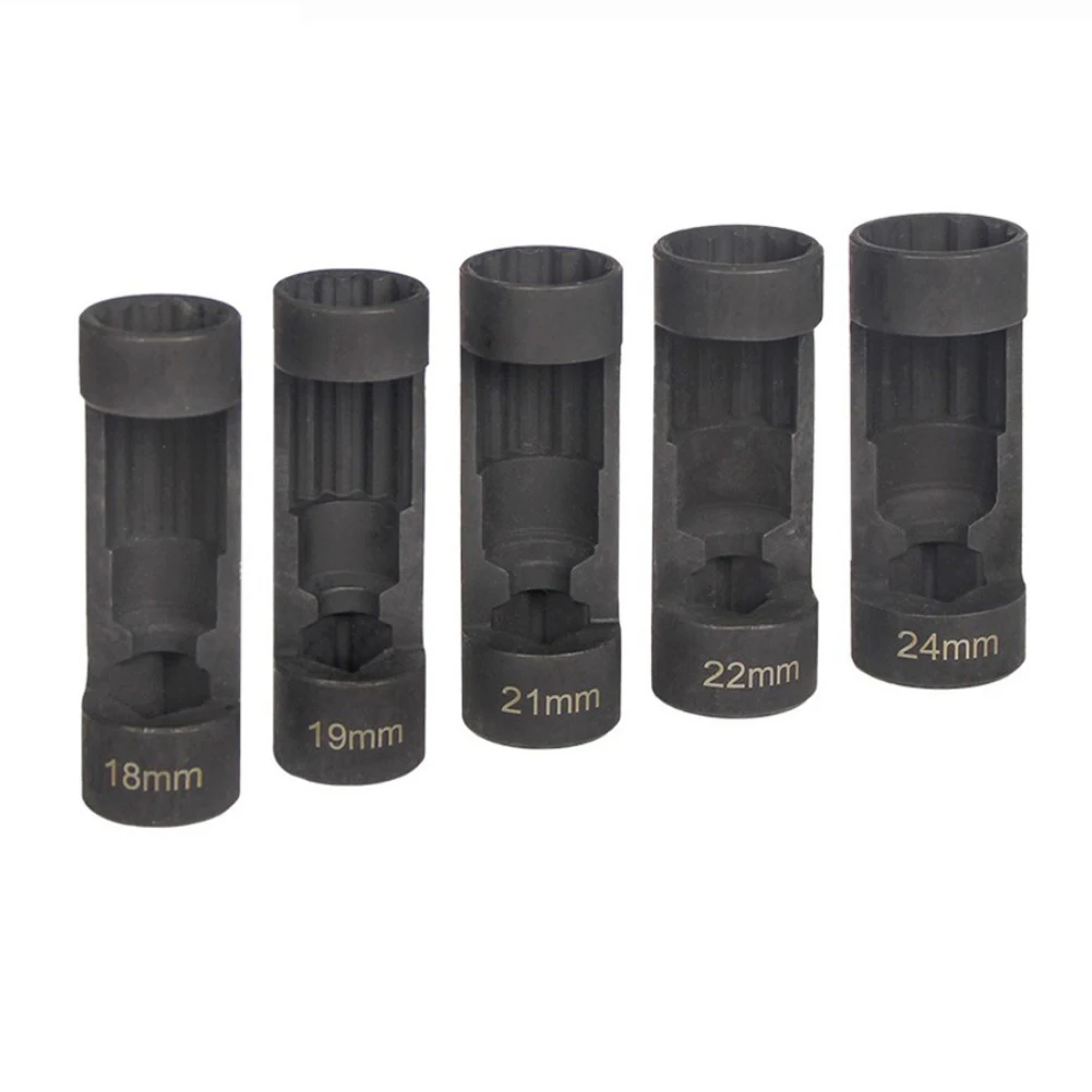 5PCS 12 Point Suspension Strut Nut Socket Chrome Vanadium Steel 1/2inch Drive 18-24mm Nut Removal Socket Hand Tools Accessories
5PCS 12 Point Suspension Strut Nut Socket Chrome Vanadium Steel 1/2inch Drive 18-24mm Nut Removal Socket Hand Tools Accessories