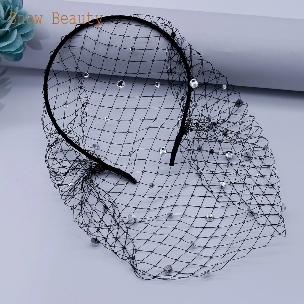 JM24 Fascinator Bridal Headband Vintage Veil Wedding Birdcage Veil Cocktail Tea Party Headwear with Veil for Girls and Women
JM24 Fascinator Bridal Headband Vintage Veil Wedding Birdcage Veil Cocktail Tea Party Headwear with Veil for Girls and Women