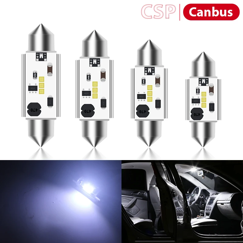 2x C10W C5W LED Canbus Festoon 31mm 36mm 39mm 42mm for car Bulb Interior Reading Light License Plate Lamp White Free Error
2x C10W C5W LED Canbus Festoon 31mm 36mm 39mm 42mm for car Bulb Interior Reading Light License Plate Lamp White Free Error